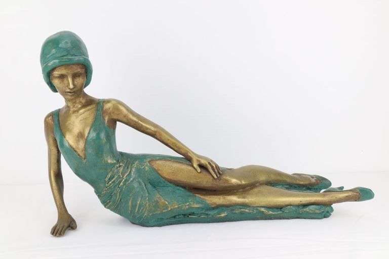 Flapper Resin Cast Statue, 22X13"H, 11.5#