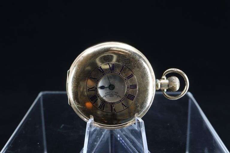 THOMAS RUSSELL & SON LIVERPOOL, DEMI-HUNTER PRESENTATION POCKET WATCH
