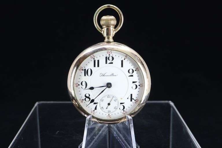 HAMILTON WATCH CO. RAILROAD POCKET WATCH c.1908