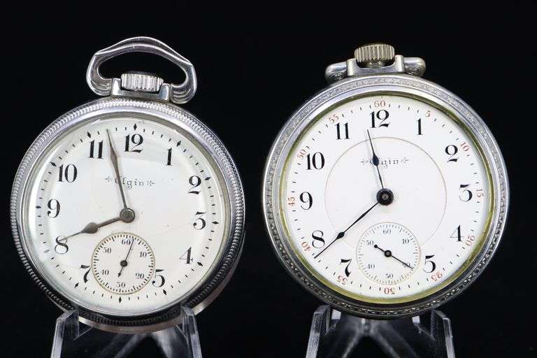 PAIR OF ELGIN POCKET WATCHES