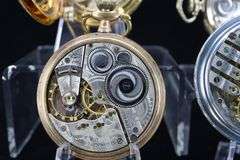 GROUP OF FOUR ELGIN POCKET/RAILROAD WATCHES