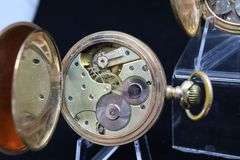 GROUP OF SIX POCKET/RAILROAD WATCHES