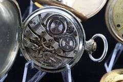 GROUP OF SIX POCKET/RAILROAD WATCHES