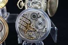 GROUP OF FOUR ELGIN POCKET/RAILROAD WATCHES