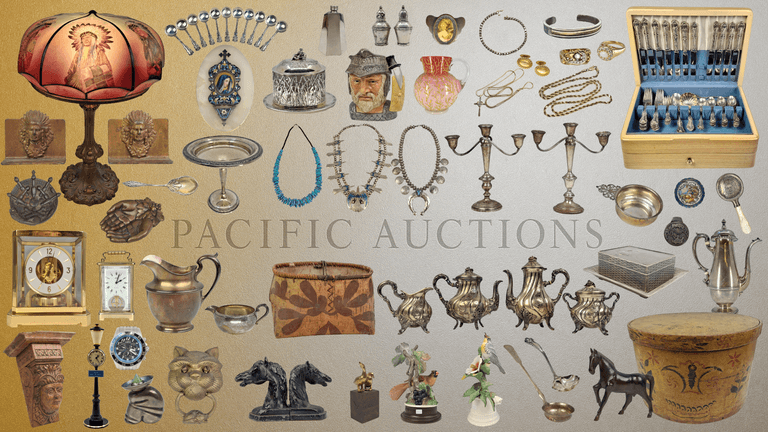 Estate Treasures Sale: Sterling Services, Gold & Silver Chains & Rings, Native Jewelry, Art Glass, Clocks & Watches