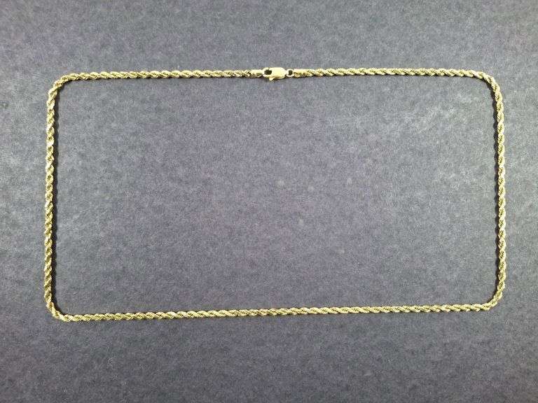 GOLD ROPE CHAIN, 14K, 13.64 G, 20", AURAFIN