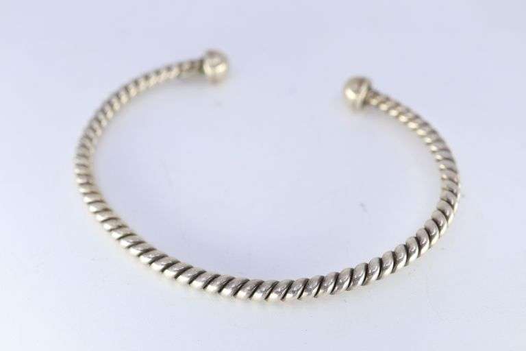 925 SILVER BRACELET, 12.60GR, 2-5/8"W
