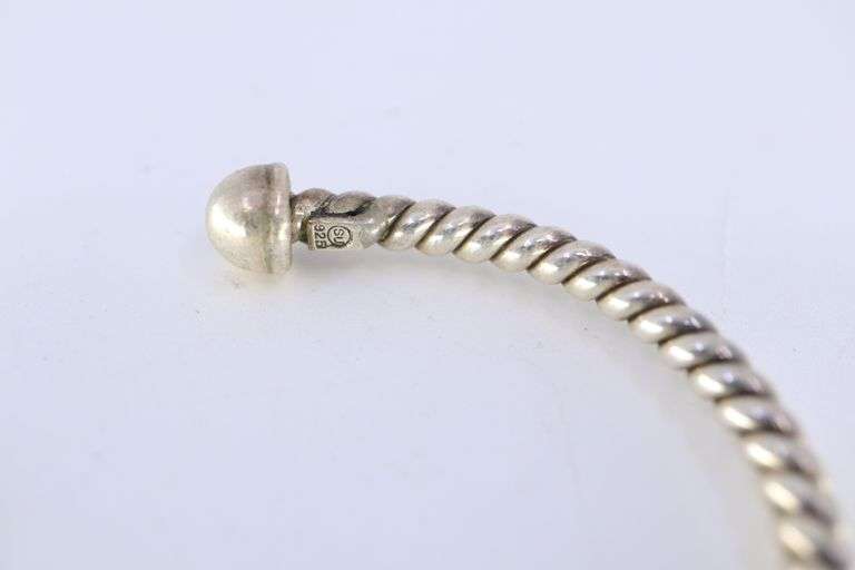925 SILVER BRACELET, 12.60GR, 2-5/8"W