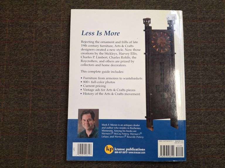 Warman's Arts & Crafts Furniture, ©2004, Moran, Mark F., Krause Publications, Iola, WI.