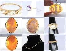 SPRING JEWELRY AUCTION-GOLD-SILVER-GEMS-CAMEOS