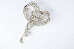 MARCEL BOUCHER RHINESTONE BROOCH, 2-5/8X1-3/4"