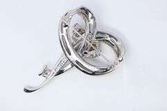 MARCEL BOUCHER RHINESTONE BROOCH, 2-5/8X1-3/4"