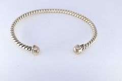 925 SILVER BRACELET, 12.60GR, 2-5/8"W
