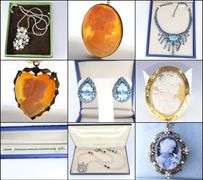 SPRING JEWELRY AUCTION-GOLD-SILVER-GEMS-CAMEOS