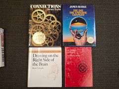 Group of 4 Books; Connections by James Burke 1978, The Day the Universe Changed by James Burke 1985,