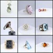 SPRING JEWELRY AUCTION-GOLD-SILVER-GEMS-CAMEOS