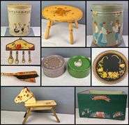 OPEN NOW! VINTAGE FOLK ART TOLEWARE & ROSEMALING AUCTION (More Lots Being Added)