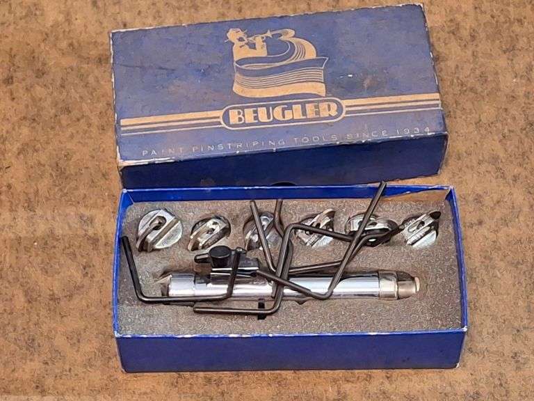 Beugler Deluxe Pinstriping Tool Kit - Pacific Auctions And Appraisals