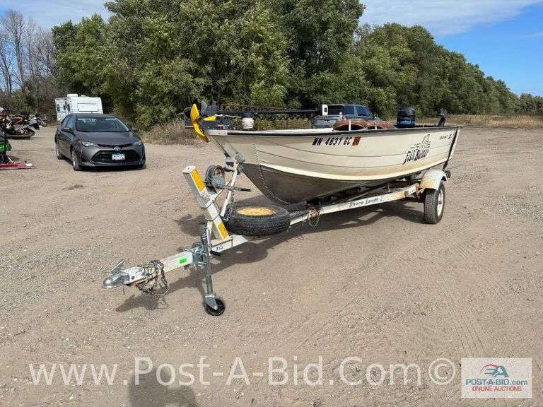 1980 Starcradft Fish Buster 16' Boat With Mercury 50 HP Motor, Shorelandr T
