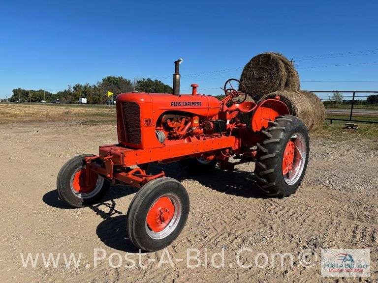 Allis Chalmers WD45 Wide Front Tractor, Owner Stated, "Added Conversion 3 P