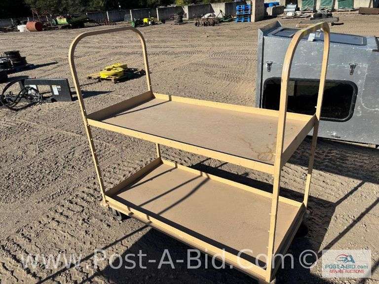 Steel Rack On Caster Wheels, 58" x 60".