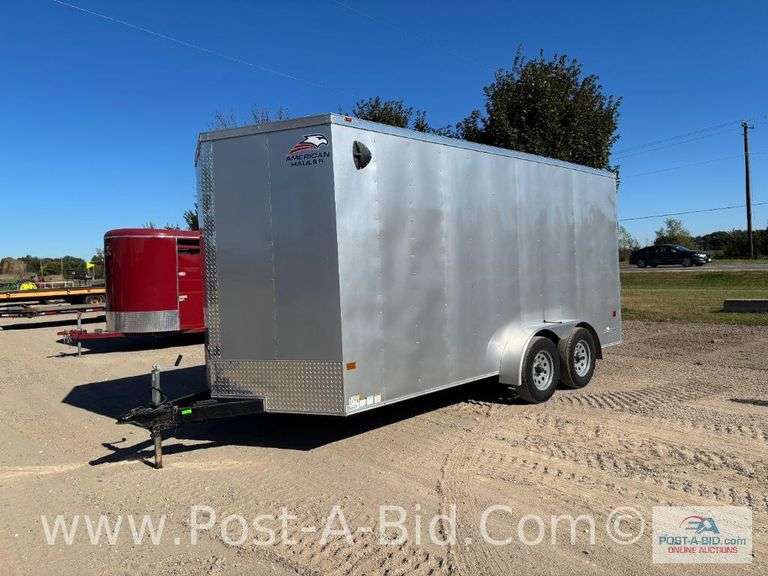 2025 American Hauler 7' x 16' Tandem Axle Enclosed Trailer With 2-3500 lb.