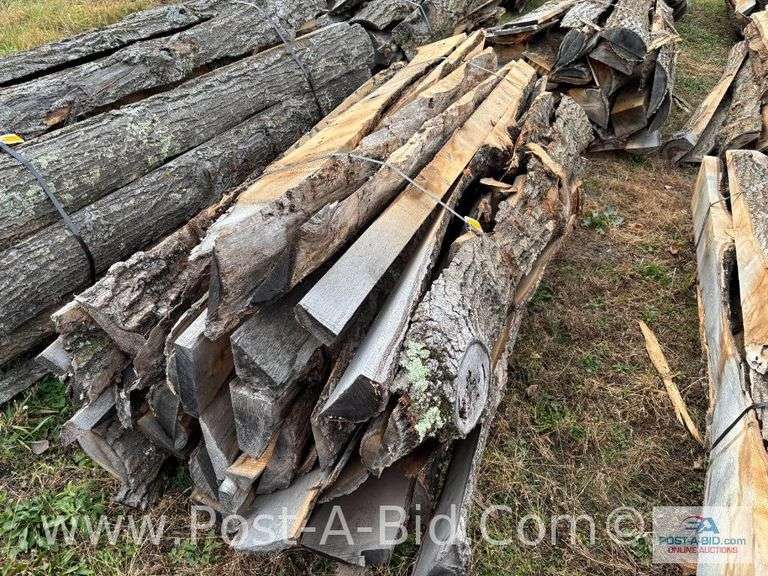 Bundle Of Oak Slab Wood, Owner Stated Seasoned For 1 Year- Great For Wood Stoves/Boilers.