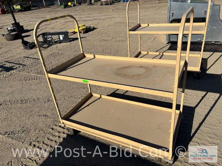Steel Rack On Caster Wheels, 58" x 60".