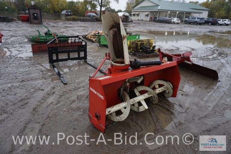 Farm King 5' 2 Stage Snowblower With 3 Point Hook Up.