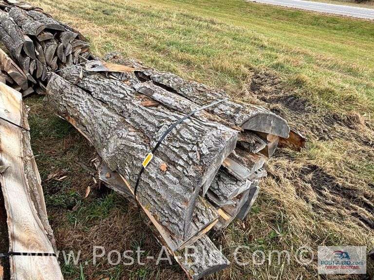 Bundle Of Oak Slab Wood, Owner Stated Seasoned For 1 Year- Great For Wood Stoves/Boilers.