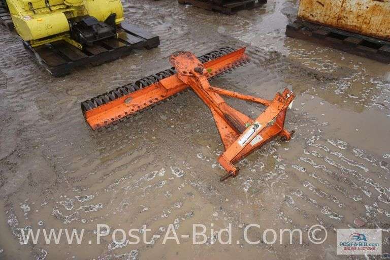 5' Landscape Rake With 3 Point Hook Up.