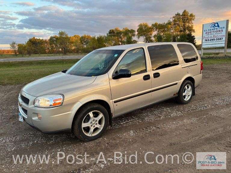 2007 Chevy Uploader Van, With 163, 273 Miles, 3900 V6 Motor, PW, PL, PM, AM