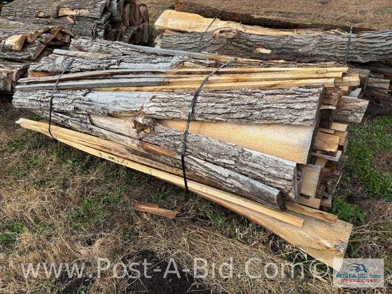 Bundle Of Oak Slab Wood, Owner Stated Seasoned For 1 Year- Great For Wood Stoves/Boilers.