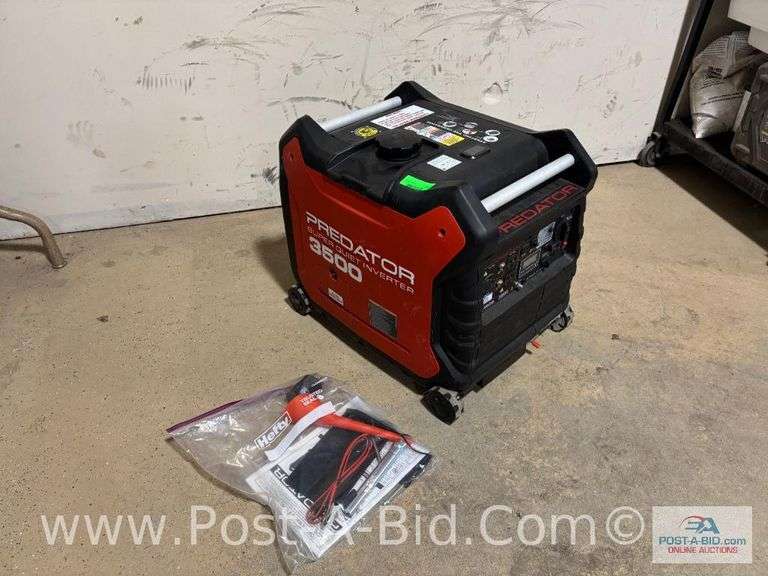 Predator 3500 Generator With Fresh Oil Change, Super Quiet Inverter, Electr