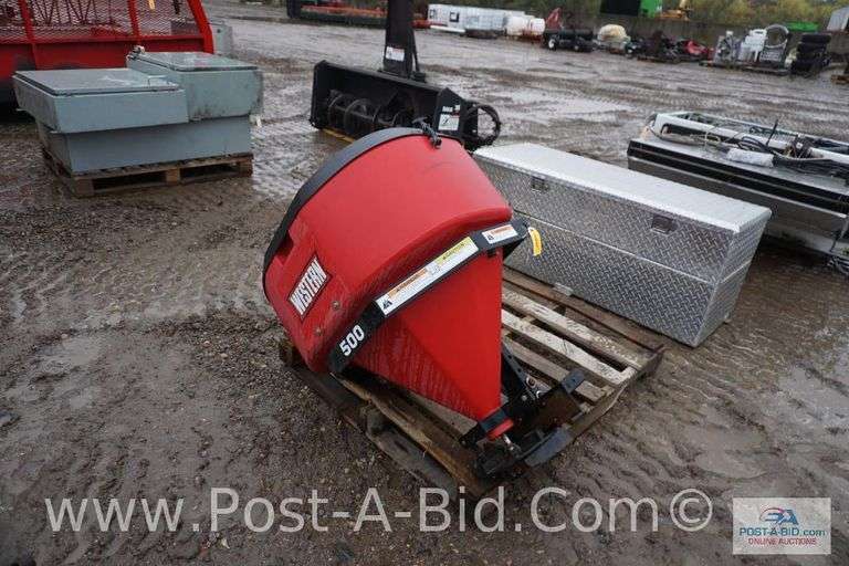 Western Salt Spreader For Receive Hitch Wiring Harness And Control.