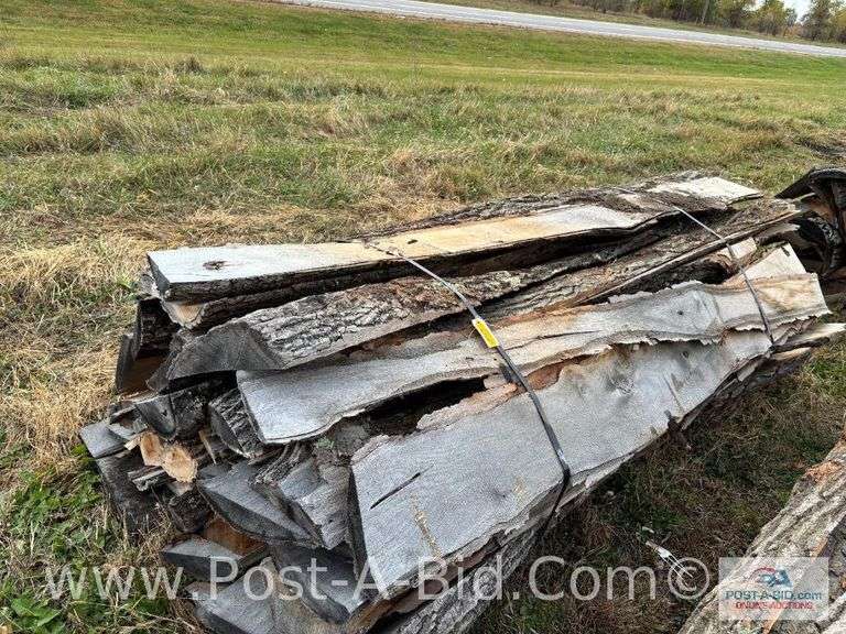 Bundle Of Oak Slab Wood, Owner Stated Seasoned For 1 Year- Great For Wood Stoves/Boilers.