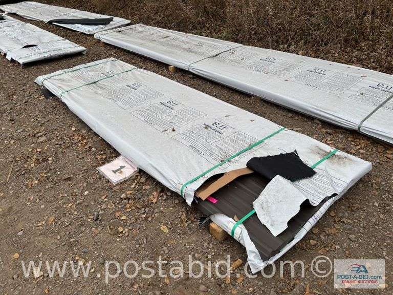 Classic Rib 29 Ga GR80 Crinkle, Burnished Slate Sheet Metal, Approx. 54 Pie