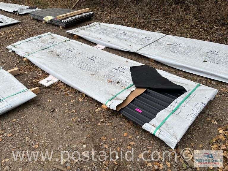 Classic Rib 36 29 Ga GR80 CF45 Black Sheet Metal, Approx. 19 Pieces At 12'