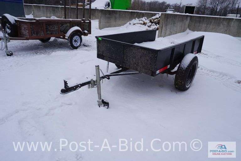 Shop Built 50" x 86" Utility Trailer, Owner Stated, "New Jack, 2" Ball." No