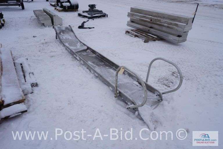 Stainless Steel Playground Slide Approx. 12', Owner Stated, "From The 1960'