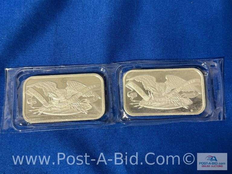 (2) 1 OZ .999 Fine Silver Bars,Siver Towne Edition. 2 Total Ounces.Bought From JM Bullion.