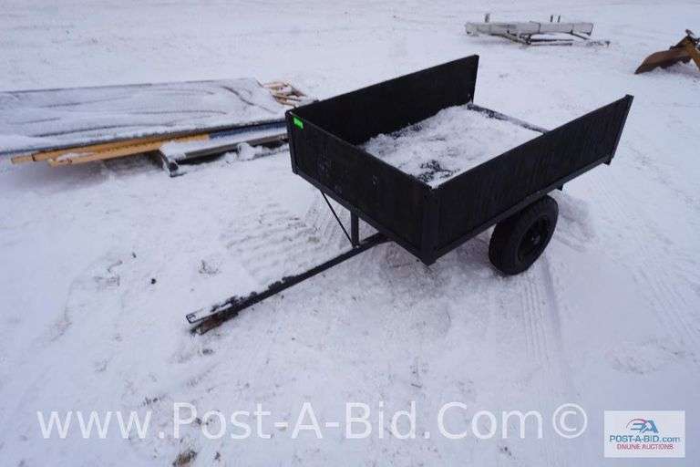 Shop Built 36" x 48" Lawn Trailer, Owner Stated, "New Plywood." No Registra