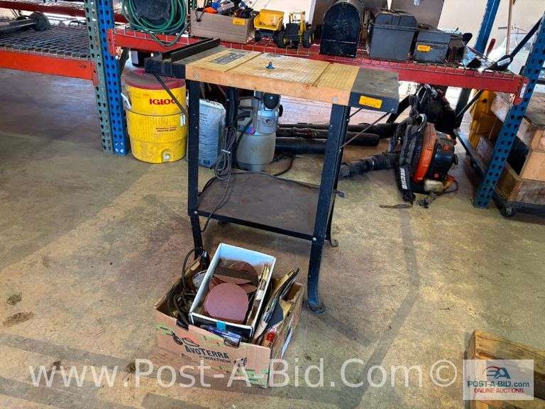 Craftsman Router And Table With Sanding Disc And More.