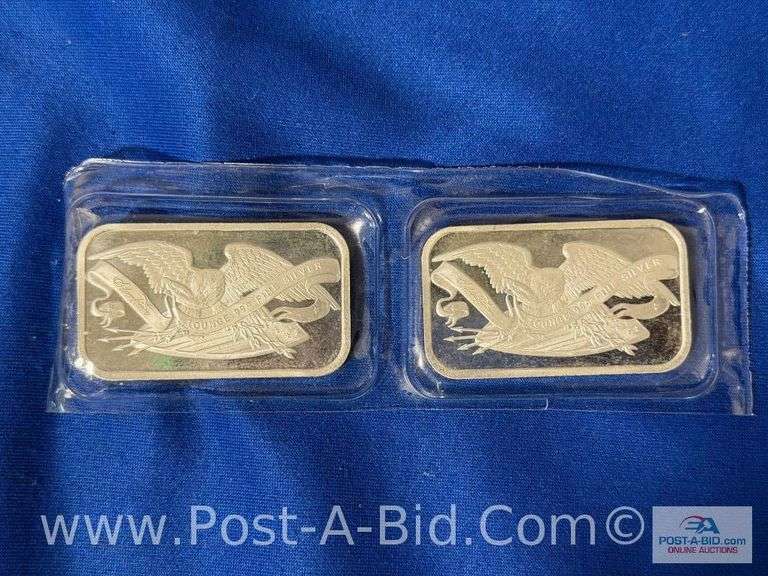 (2) 1 OZ .999 Fine Silver Bars,Siver Towne Edition. 2 Total Ounces.Bought From JM Bullion.