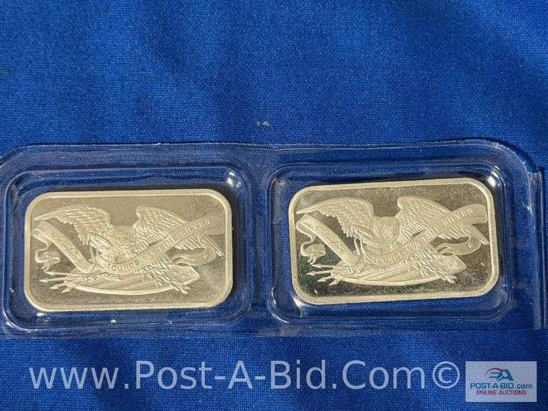 (2) 1 OZ .999 Fine Silver Bars,Siver Towne Edition. 2 Total Ounces.Bought From JM Bullion.