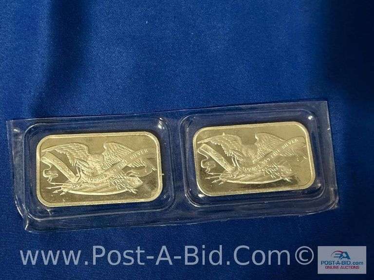 (2) 1 OZ .999 Fine Silver Bars,Siver Towne Edition. 2 Total Ounces.Bought From JM Bullion.