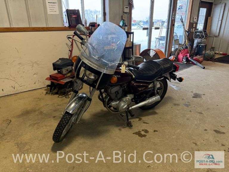 1980 Honda CMT 200 Twin Motorcycle With 7,271 Miles, Mirrors, Blinkers, Lights