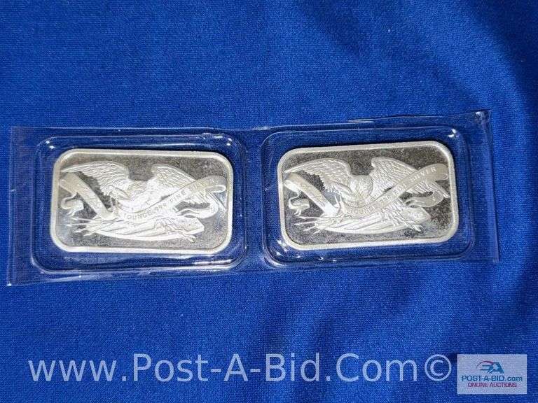 (2) 1 OZ .999 Fine Silver Bars,Siver Towne Edition. 2 Total Ounces.Bought From JM Bullion.