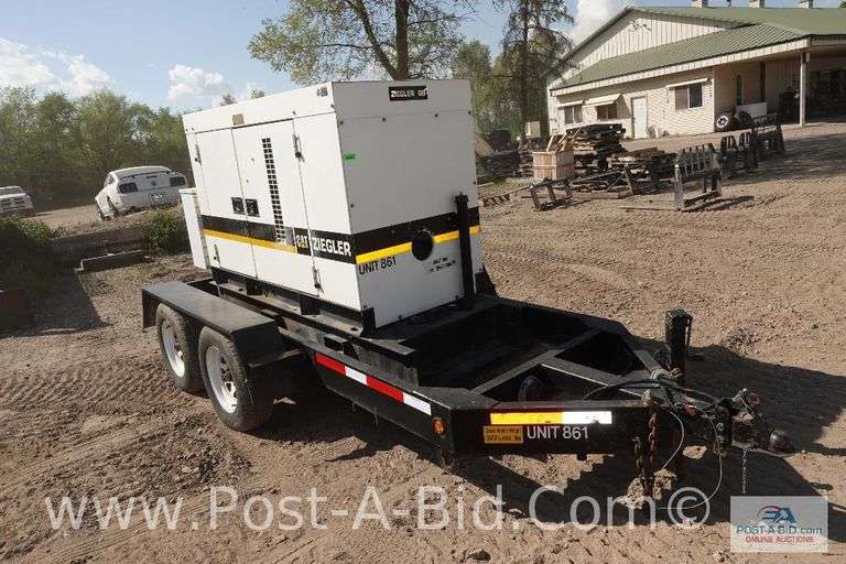 Zieglar Cat Power Plant With Isuzu 4.3 L 55.2 HP Diesel Motor, 3 Phase