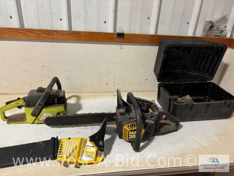 McCullan 16" And Poulan 16" Saws For Parts.
